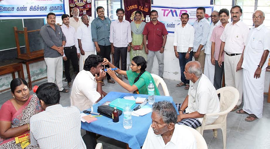 ஸ்ரீவில்லிபுத்தூரில் அரிமா சங்கம் சார்பில் இலவச கண் சிகிச்சை முகாம்